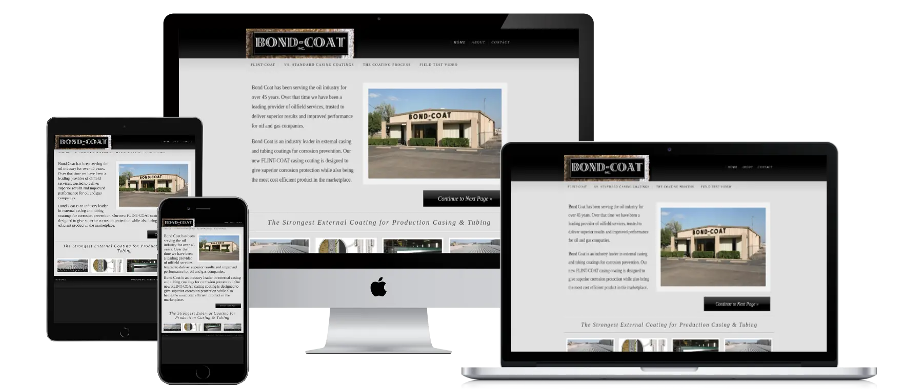 Bond-Coat website built by Basin Hosting