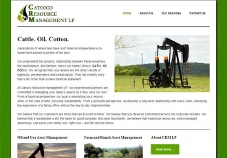 Catoico Resource Management website designed by Basin Hosting