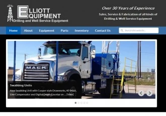 Elliott Equipment Co. website designed by Basin Hosting