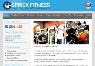 Sprick Fitness website designed by Basin Hosting